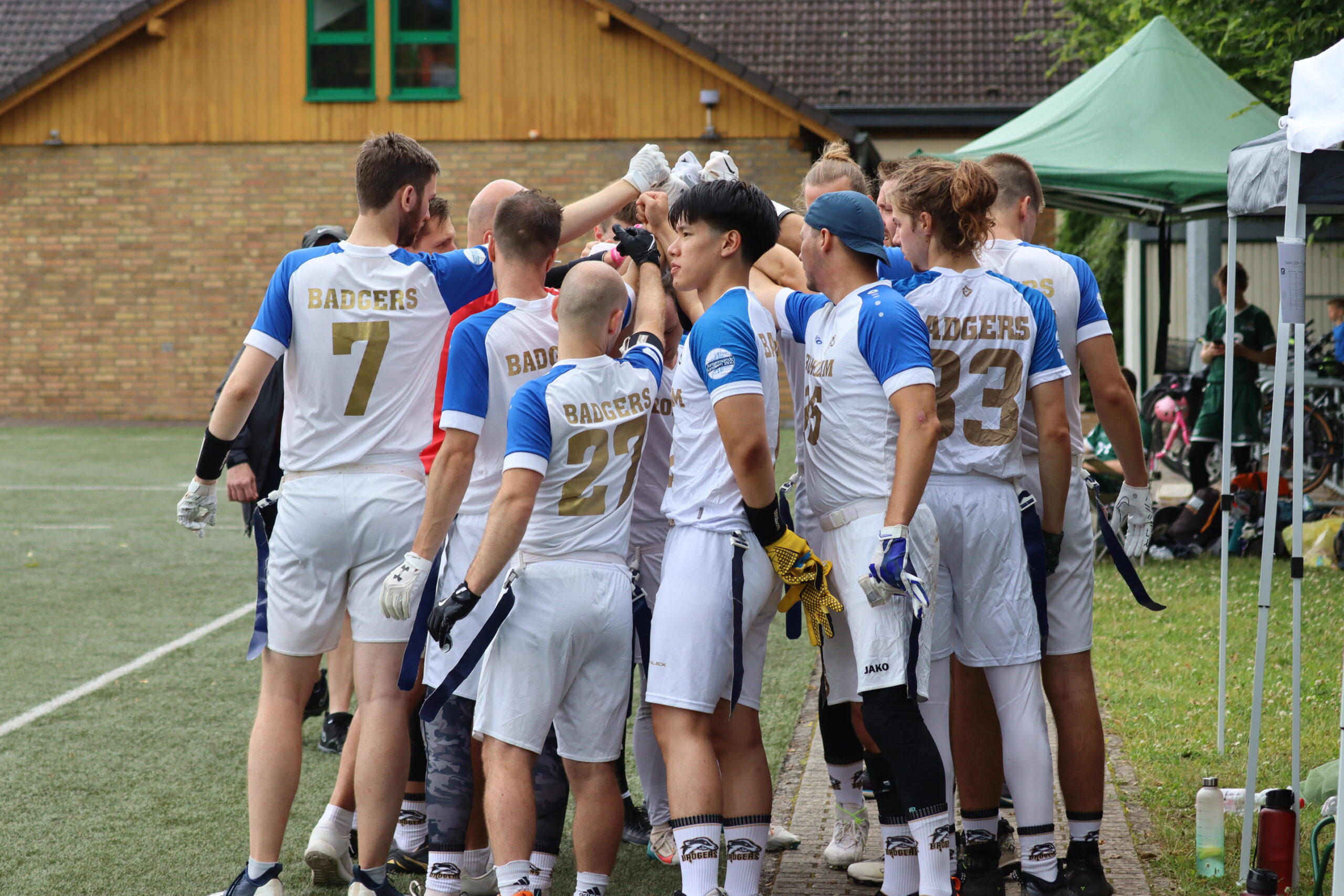 Das Badgers Team im Huddle