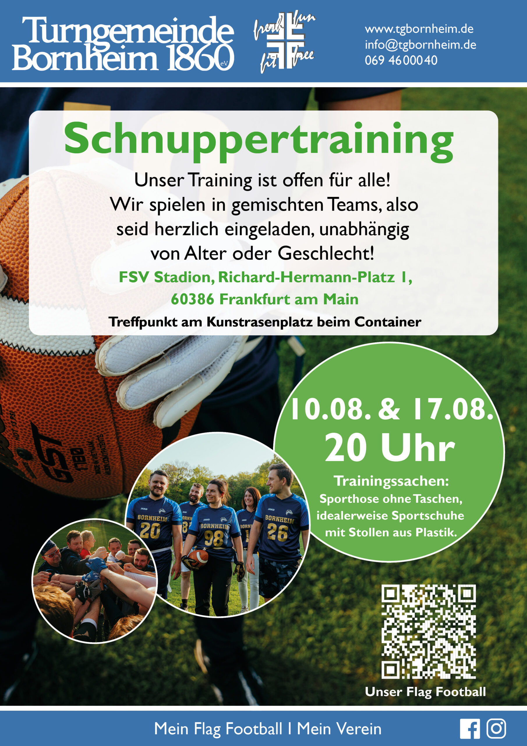Flyer zum Schnuppertraining Mixed